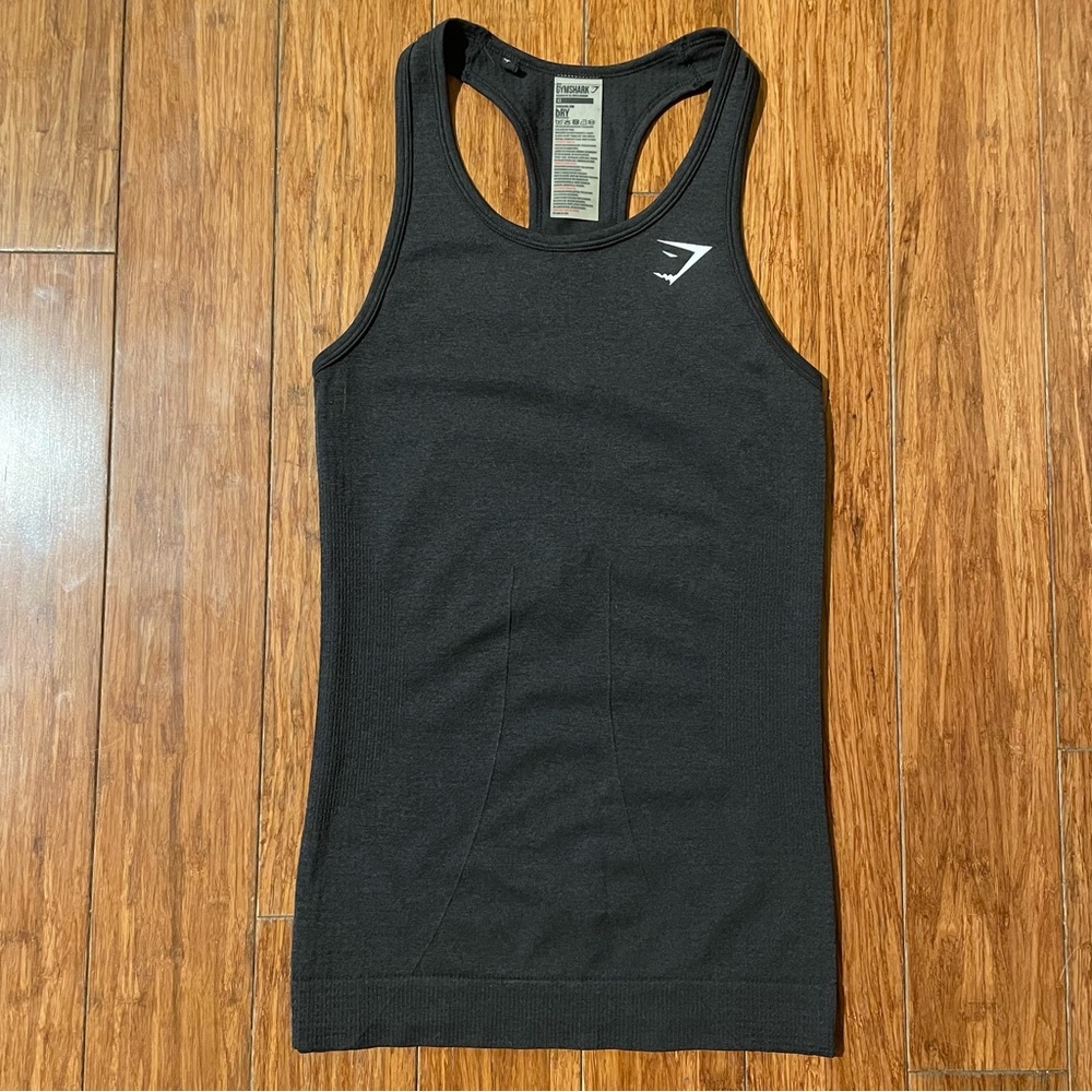 Gymshark Tight Fit Tank in Charcoal Gray, Size XS